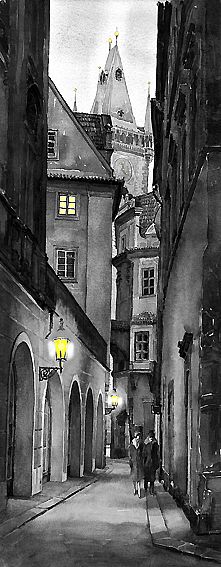 Prague B/W 1019