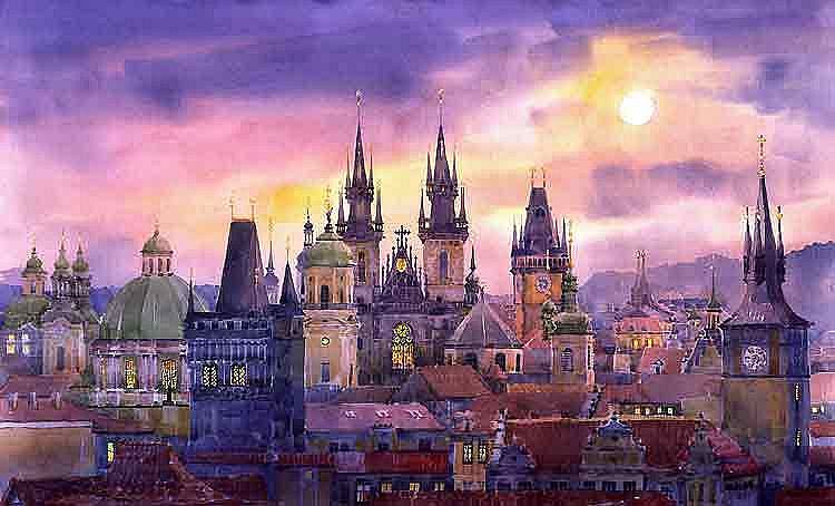 Prague City of Hundres Spiers 1