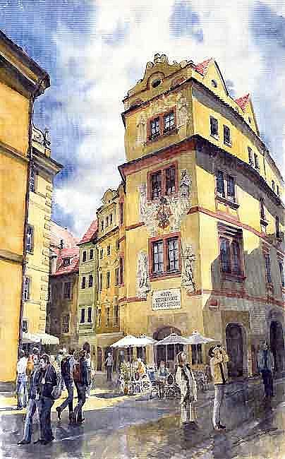 Prague Karlova Street Hotel U Zlate Studny