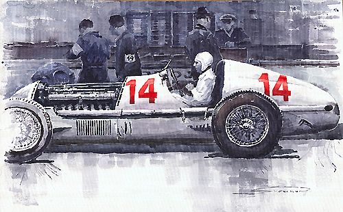 1936 Monaco GP Mercedes W25C Manfred von Brauchitsch