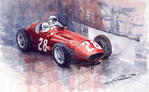 Maserati 250F GP Monaco 1956 Stirling Moss