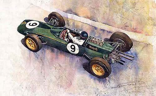 Lotus 25  F1 Jim Clark Monaco GP 1963 1