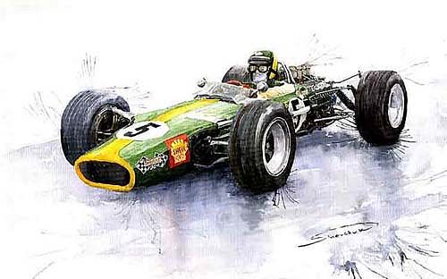 Lotus 49 Ford F1 Jim Clark 1