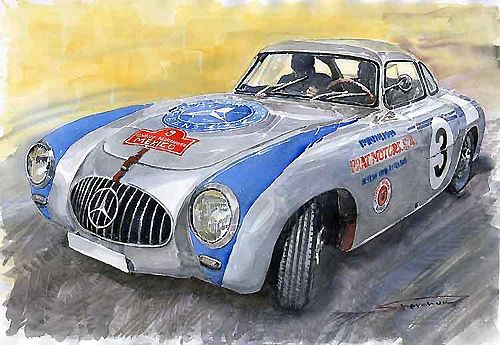 1952 Carrera Panamericana Mexico Mercedes Benz 300 SL