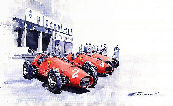 Team Ferrari 500 F2 1953 German GP
