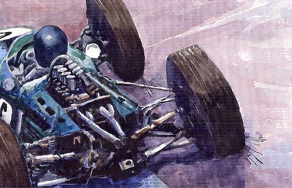 Ferrari 158 vs Brabham Climax German GP 1964