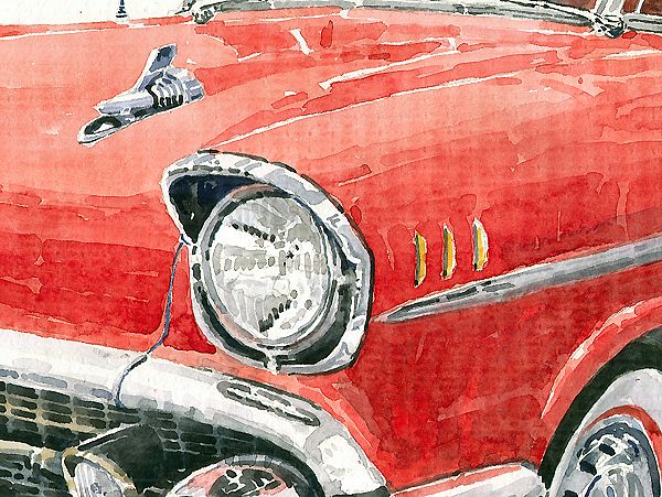 Red Chevrolet 1957