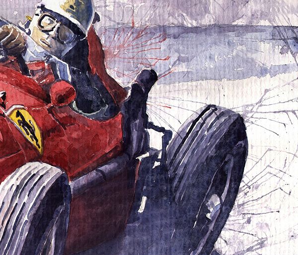 See closer to detail of picture Ferrari 246 Mike Hawthorn