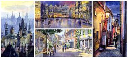 Watercolour Cityscape Paintings