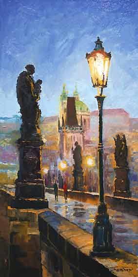 Prague Charles Bridge Night Light