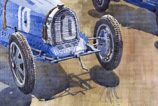 1933 Monaco GP Bugatti 51 Alfa Romeo 8C