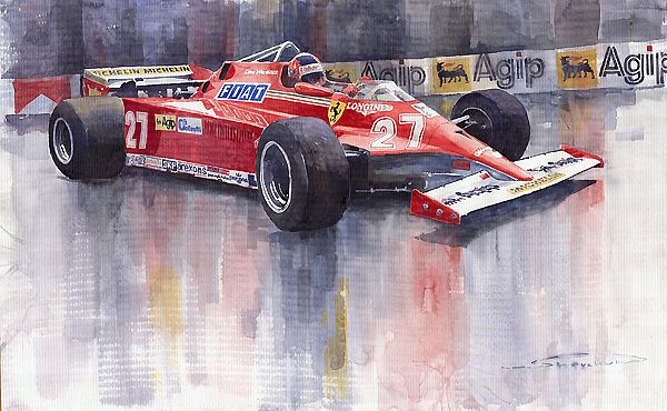 Ferrari 126C 1981 Monte Carlo GP Gilles Villeneuve