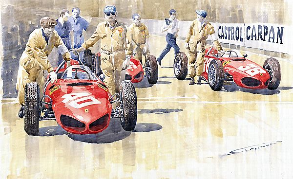 Monaco GP 1961 Ferrari 156 Sharknose