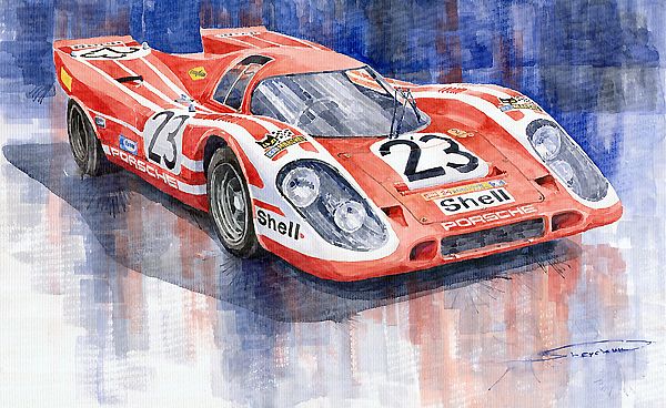 Porsche 917 K winning Le Mans 1970