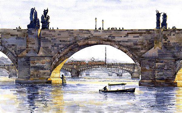 Prague bridges Charles Bridge