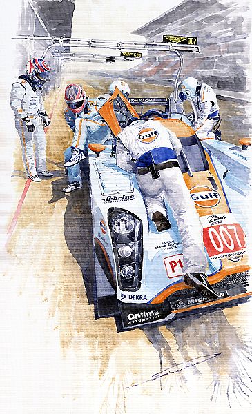 Lola Aston Martin LMP1 Gulf Team 2009 Tomas Enge Jan Charouz