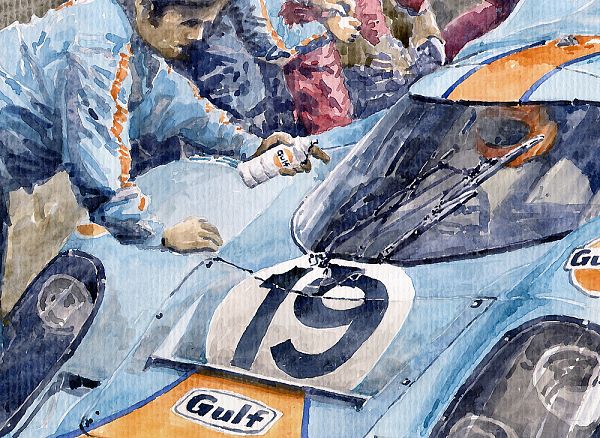Porsche 917 K GULF Le Mans 1971 Mueller Attwood