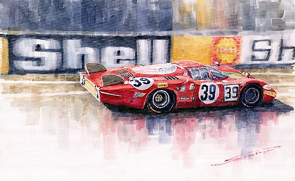 1968 Le Mans 24 Alfa Romeo T33 B2  Galli Giunti