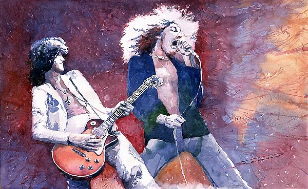 Led Zeppelin Jimmi Page and Robert Plant