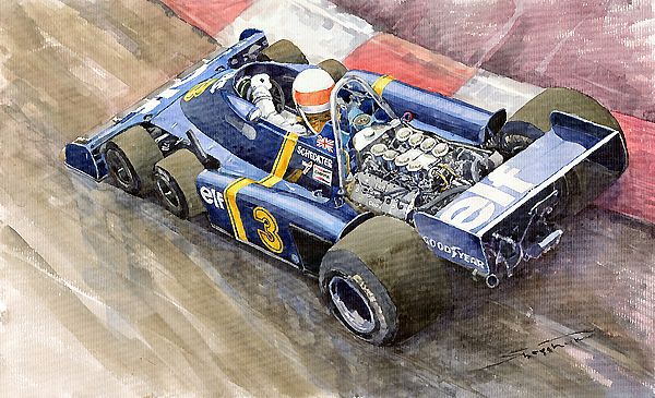 Tyrrell Ford Elf P34 F1 1976 Monaco GP Jody Scheckter