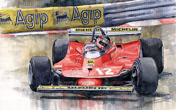 Ferrari 312T4 Gilles Villeneuve Monaco GP 1979
