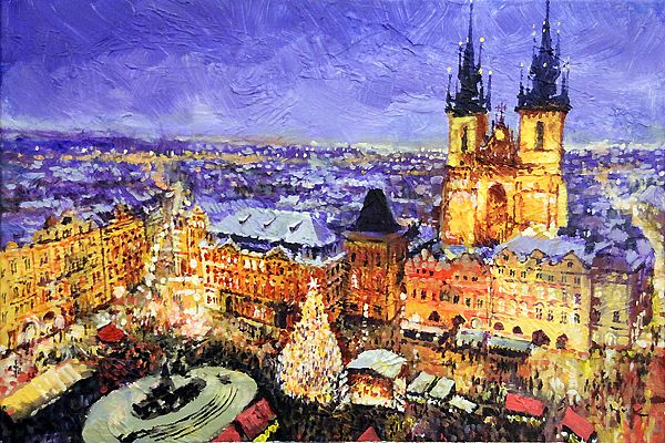 Prague Old Town Square Christmas market