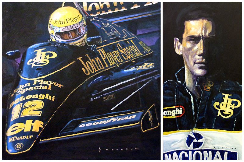 Ayrton Senna Lotus 98T1986 diptych