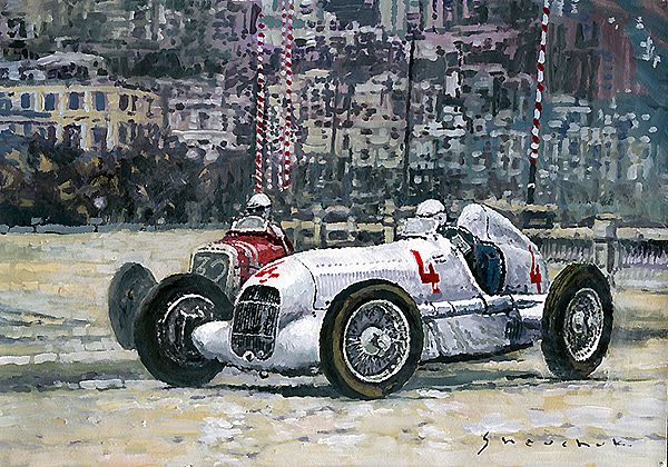 1935 Monaco GP Mercedes-Benz W25 #4 L. Fagioli winner