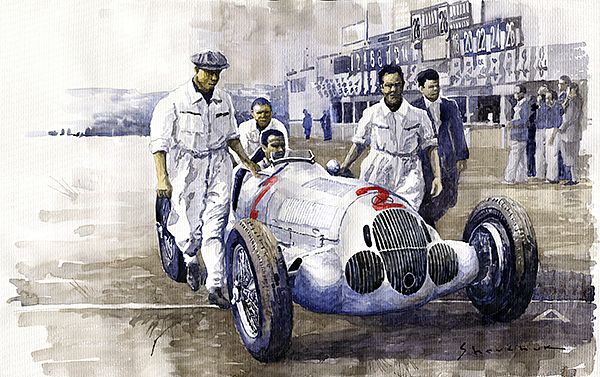 1937 Italian GP Mercedes Benz W125 Rudolf Caracciola