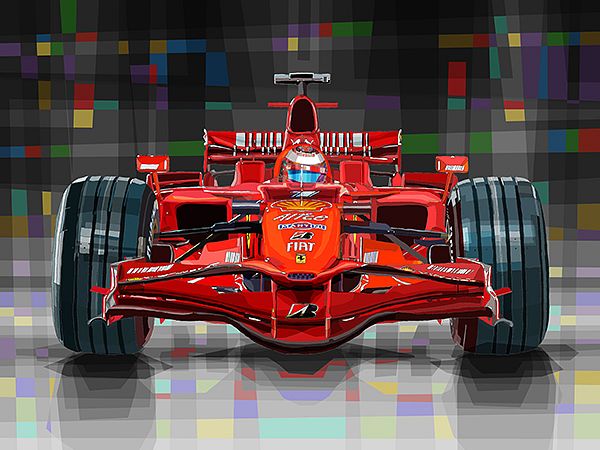 2008 Ferrari F1 Racing Car Kimi Raikkonen