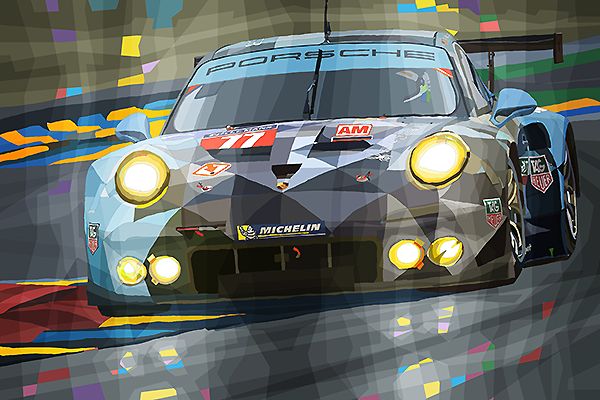 Porsche 911 RSR 2015 Le Mans 2 plase