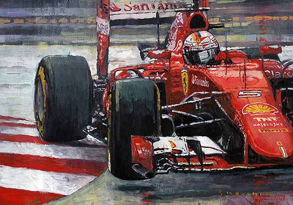 2015 Hungary GP Ferrari SF15T Vettel Winner