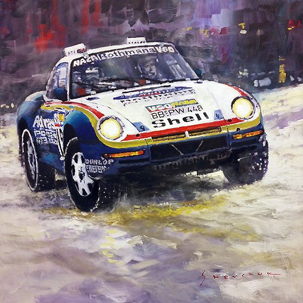1986 Porsche 959/50 #185 2nd Dakar Rally Raid Ickx, Brasseur