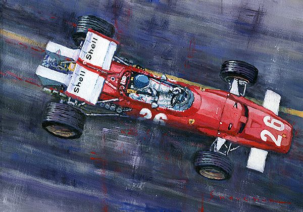 1970 Monaco GP Ferrari 312 B Jacky Ickx