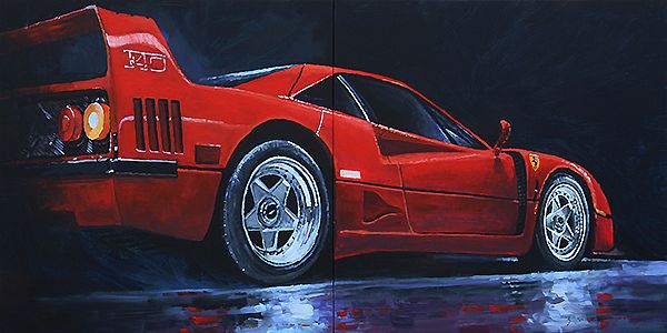 1990 Ferrari F40  diptich