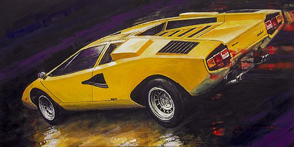 1974 Lamborghini Countach LP400  diptich