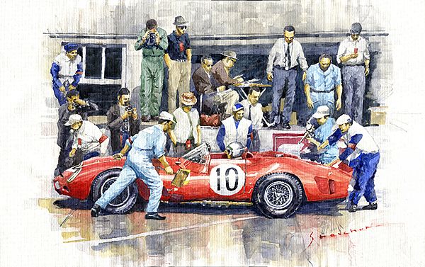 1961 Le Mans 1961 Ferrari 250 TRI Olivier Gendebien Phil Hill winner