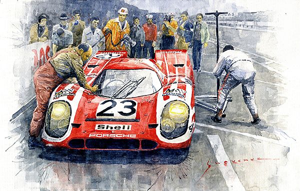 1970 Le Mans 24 Porsche917K Attwood Herrmann winner