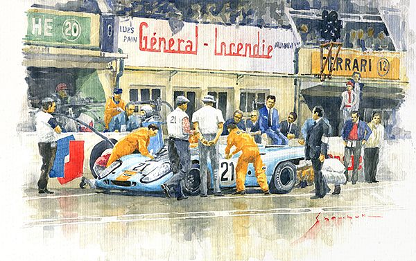 1970 Le Mans 24 Gulf Porsche 917K Pedro Rodriguez Leo Kinnunen