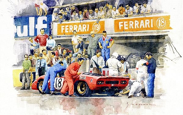 1969 Le Mans 24 Ferrari 312P Pedro Rodriguez  David Piper