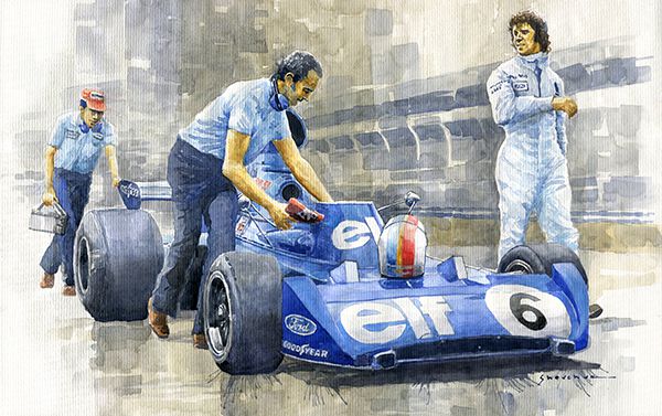 1973 Tyrrell Ford 006 British GP Siverstone Francois Cevert