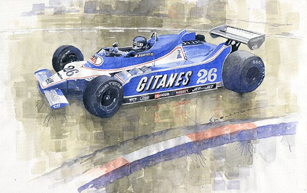 1980 Monaco GP Ligier Ford JS 11-15 Jacques Laffite