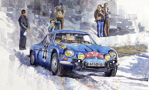 1971 Rallye Monte Carlo Alpine Renault A110 1600 Andersson Stone Winner