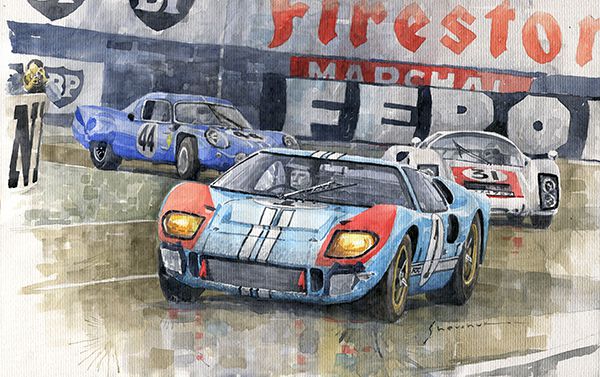 1966 Le Mans 24 Ford GT40 Porsche 906 LH Alpine A210