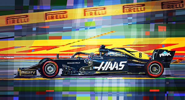 2019 Rich Energy Haas F1 Team VF-19 Romain Grosjean