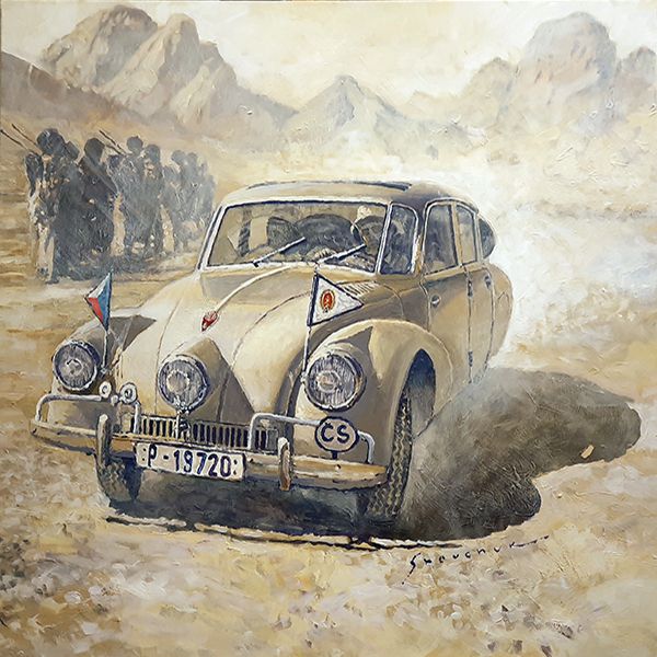 1947 Tatra 87 Hanzelka Zikmund across Africa Kassala Sudan