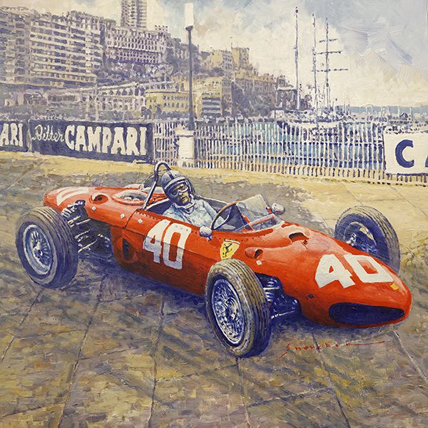 1962 Monaco GP Ferrari 156 Sharknose Willy Mairesse (Belg)