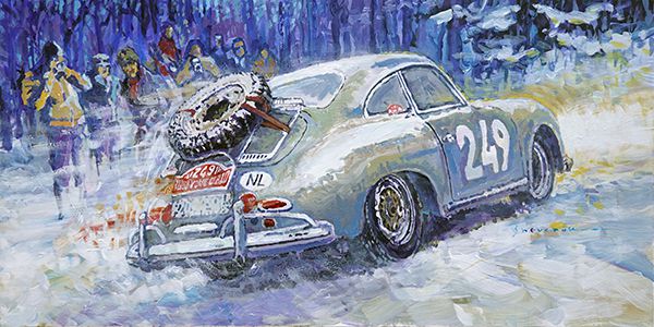 1959 Rallye Monte Carlo Porsche 356 A 1600 van Yperen  Wiedoun