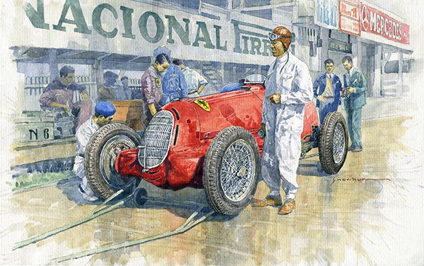 1935 Spain GP Alfa Romeo 8 C-35 Tazio Nuvolari