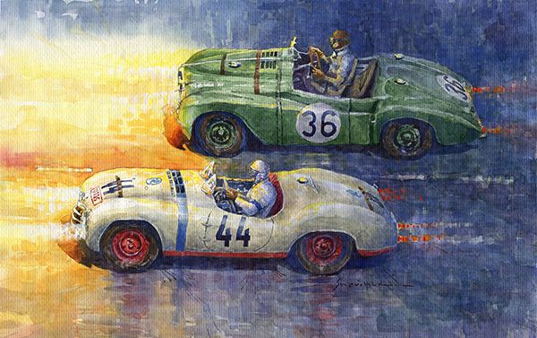 1950 Le Mans 24 #44 Skoda 1101 Sport #36 Jowett Jupiter Mk I
